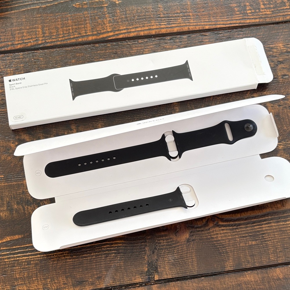 Apple Sport Band Black 42 MM
